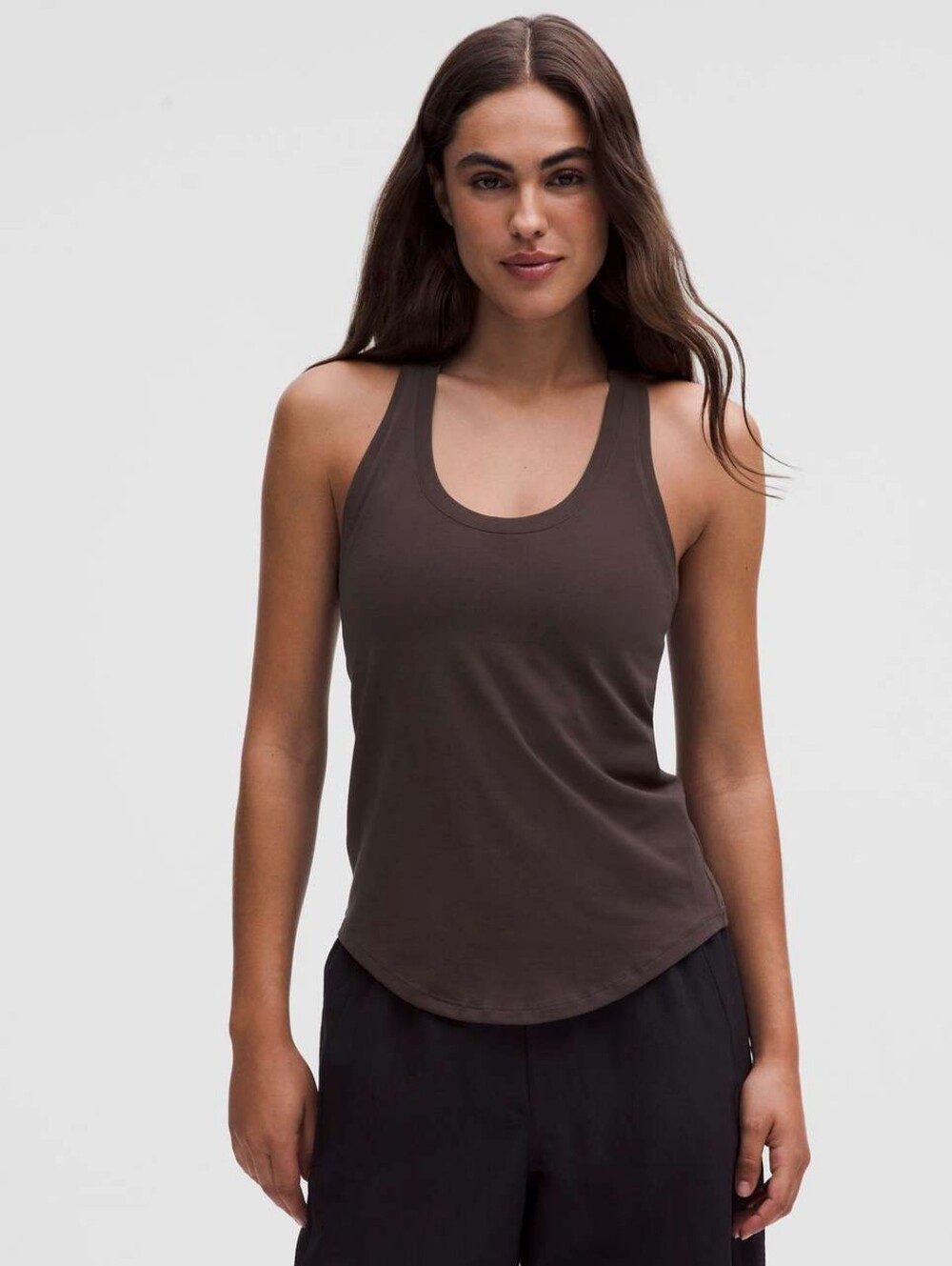 lululemon athletica Brown Scoop Neck Tank